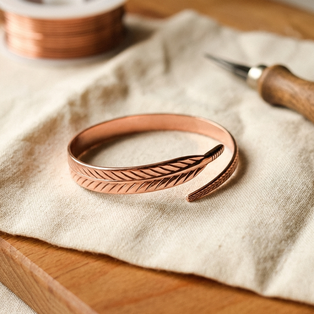 Bracelet en cuivre racine de Colette, photo 1