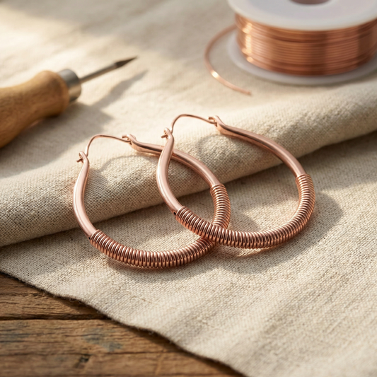 Boucles d'oreilles en cuivre Creek de Colette