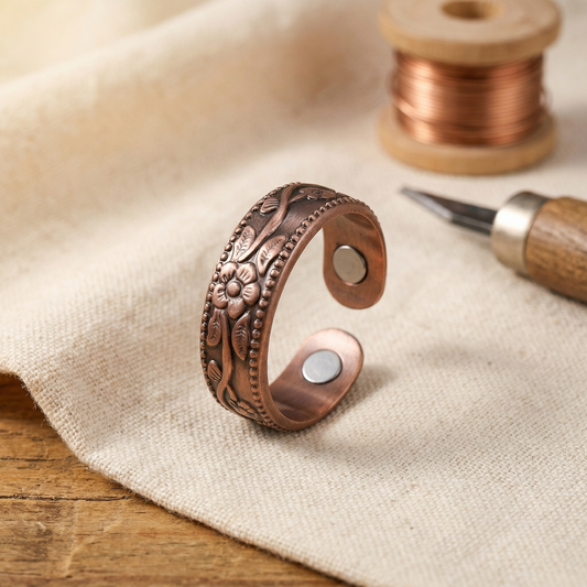 Bague en cuivre Pétale de Colette
