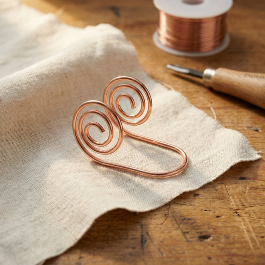 Spirale en cuivre de Colette pour la main, photo 1