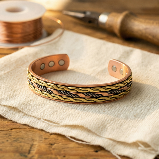 Bracelet en cuivre Weave de Colette, photo 1