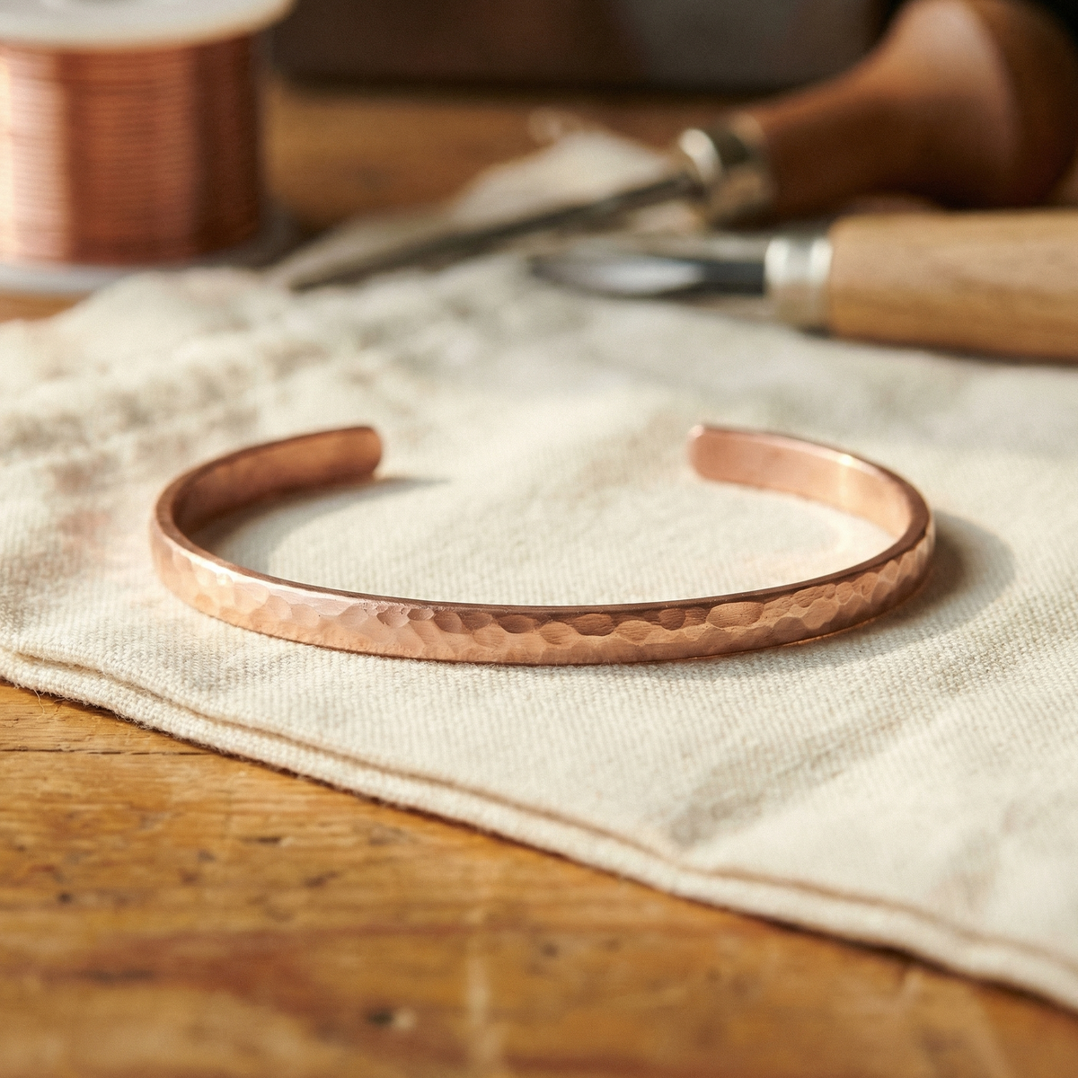 Bracelet de cheville en cuivre sable de Colette