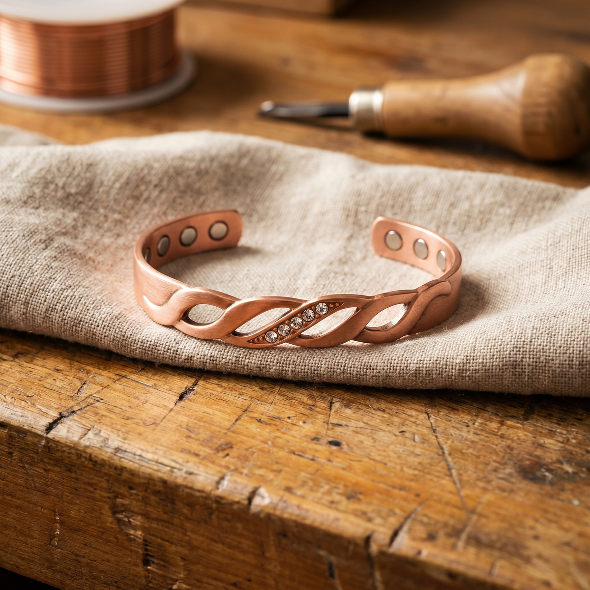 Bracelet en cuivre de Colette, photo 1
