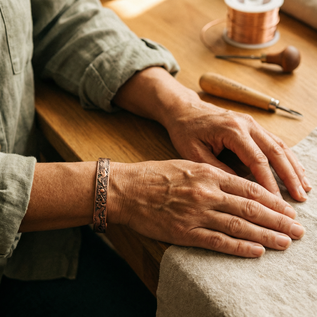 Bracelet en cuivre de Colette, photo 2
