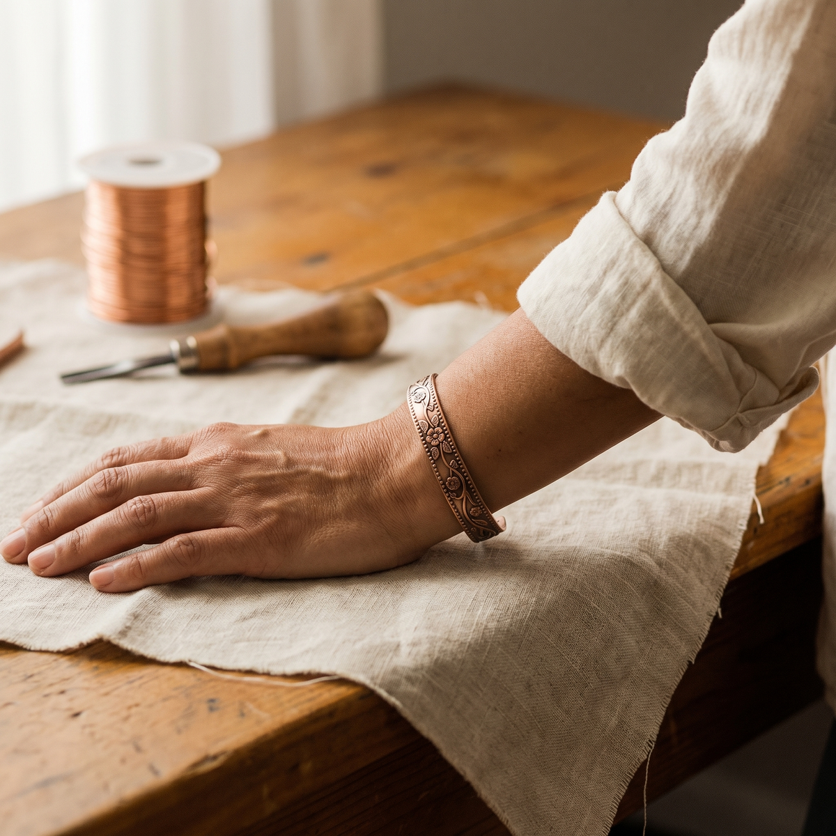 Bracelet en cuivre Knell de Colette, photo 2