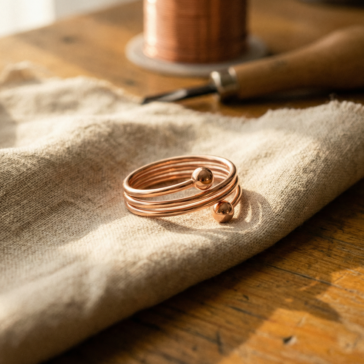 Bague en cuivre silt de Colette