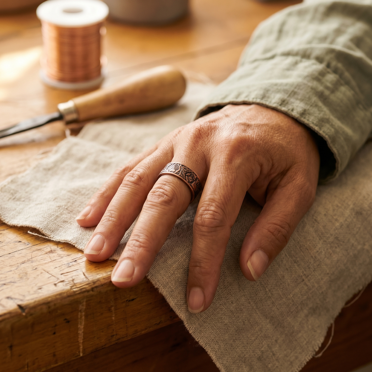 Bague en cuivre de Colette