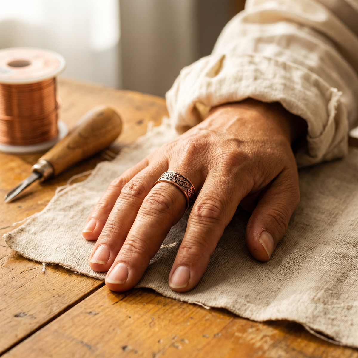 Bague en cuivre Clag de Colette