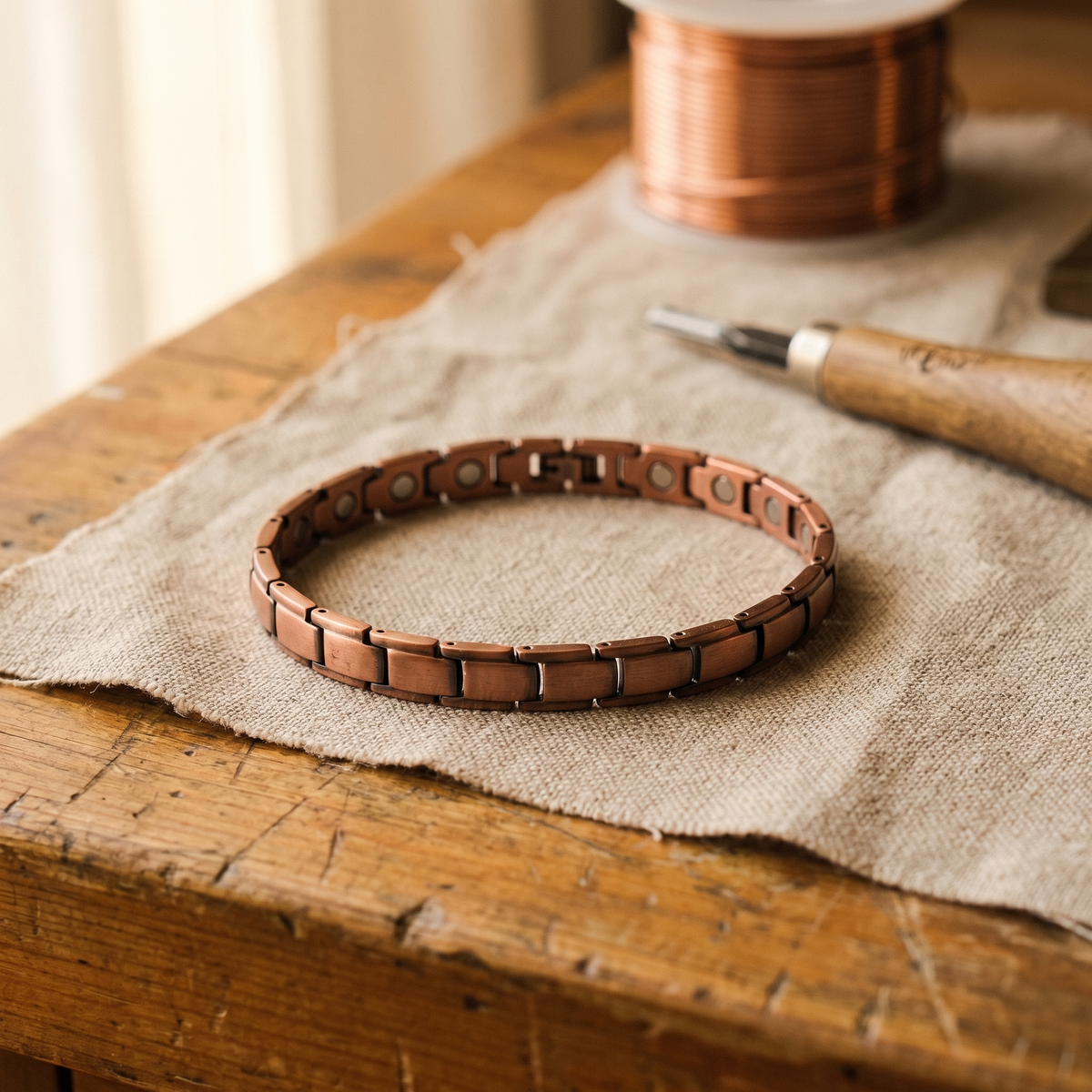 Bracelet de cheville en cuivre de Colette