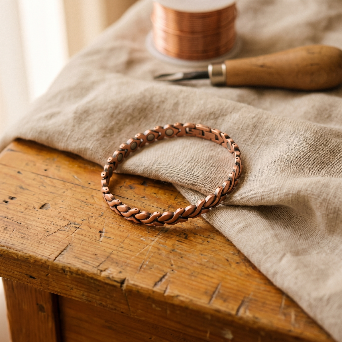 Bracelet de cheville en cuivre Colette