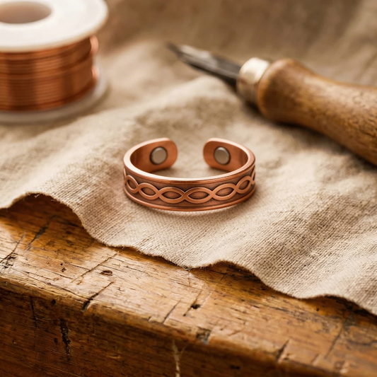 Bague en cuivre Char de Colette
