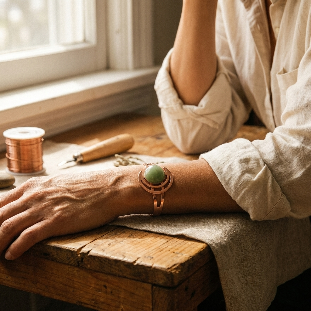Bracelet en cuivre vert de Colette, photo 2
