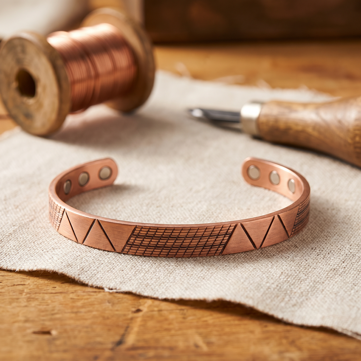 Bracelet en Cuivre de la Crête de Colette, photo 1