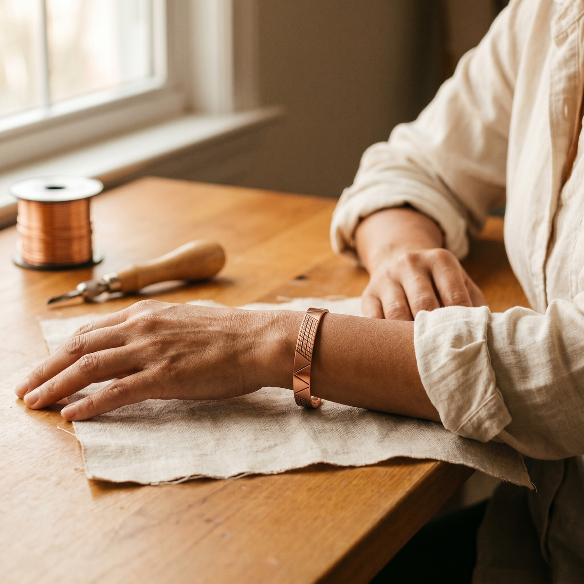 Bracelet en Cuivre de la Crête de Colette, photo 2