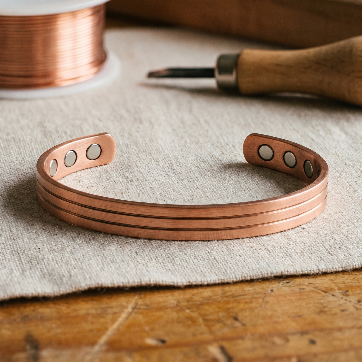 Bracelet en cuivre Core de Colette, photo 1