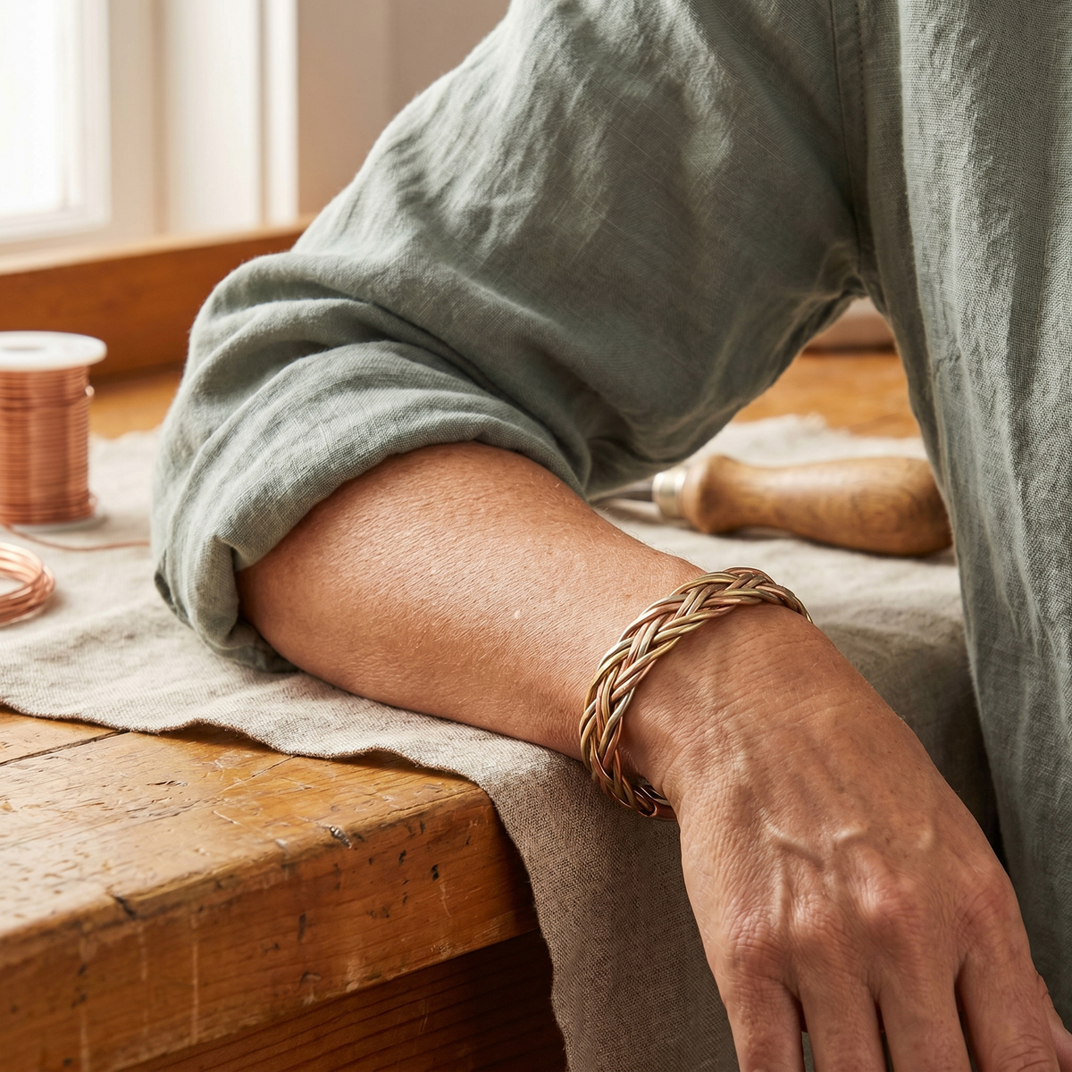 Bracelet en cuivre Mire de Colette, photo 2