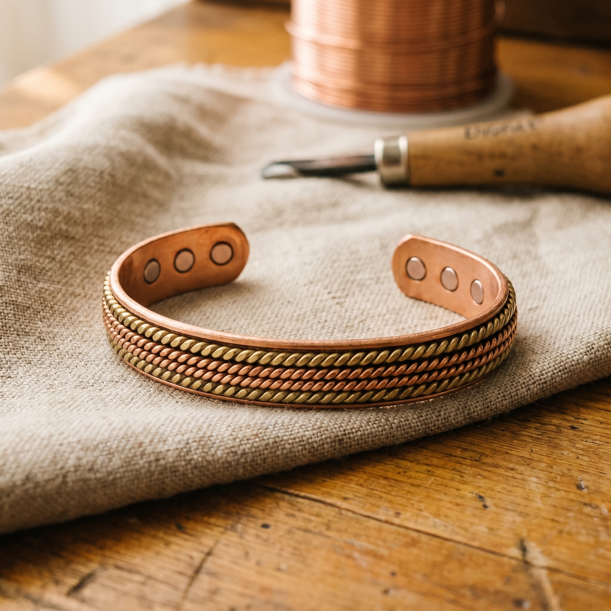 Bracelet en cuivre de Colette, photo 1