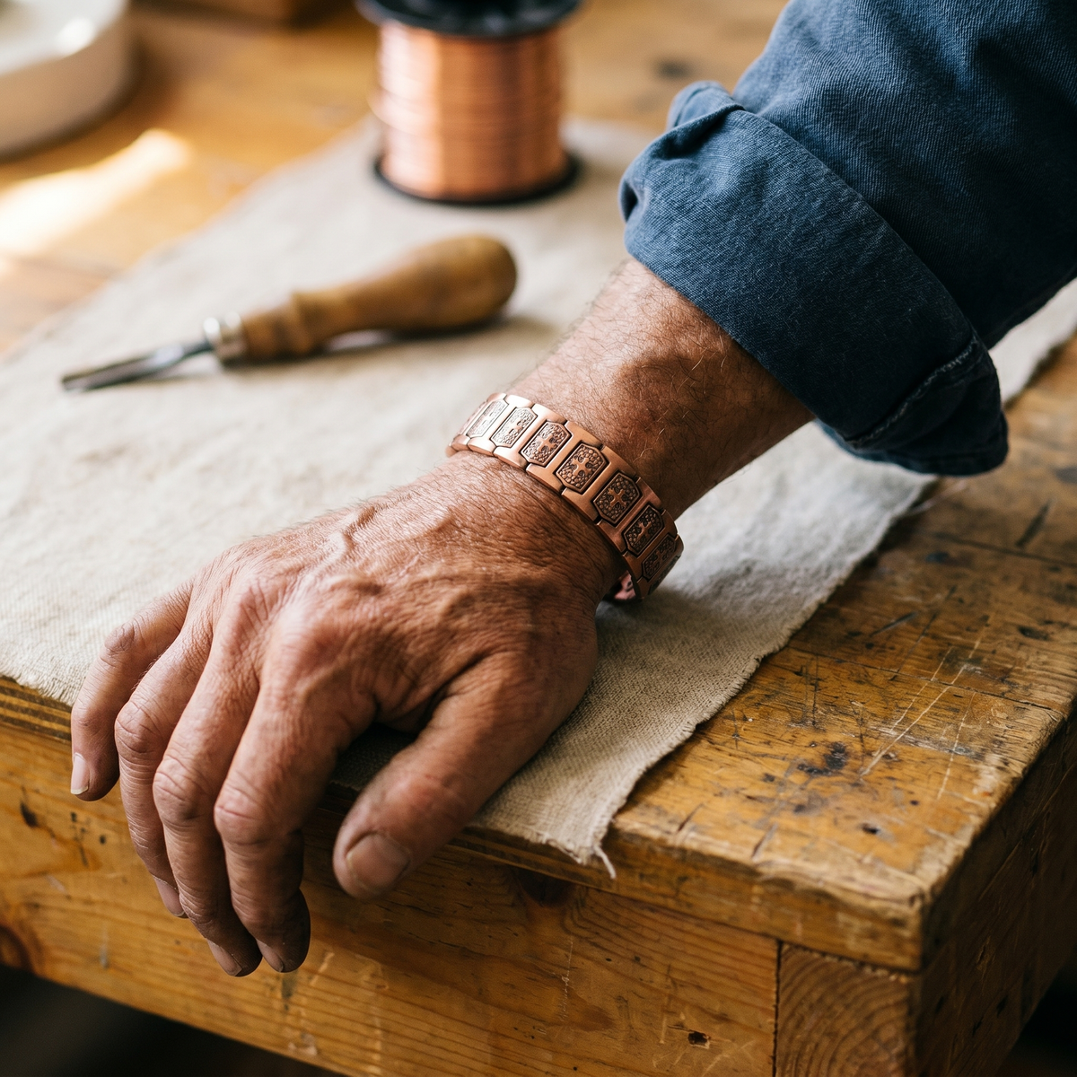 Bracelet en cuivre pour hommes Gale de Colette, photo 2