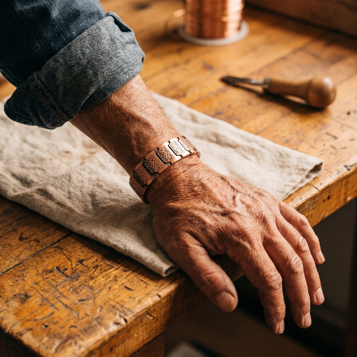 Bracelet en cuivre pour homme Glen de Colette, photo 2