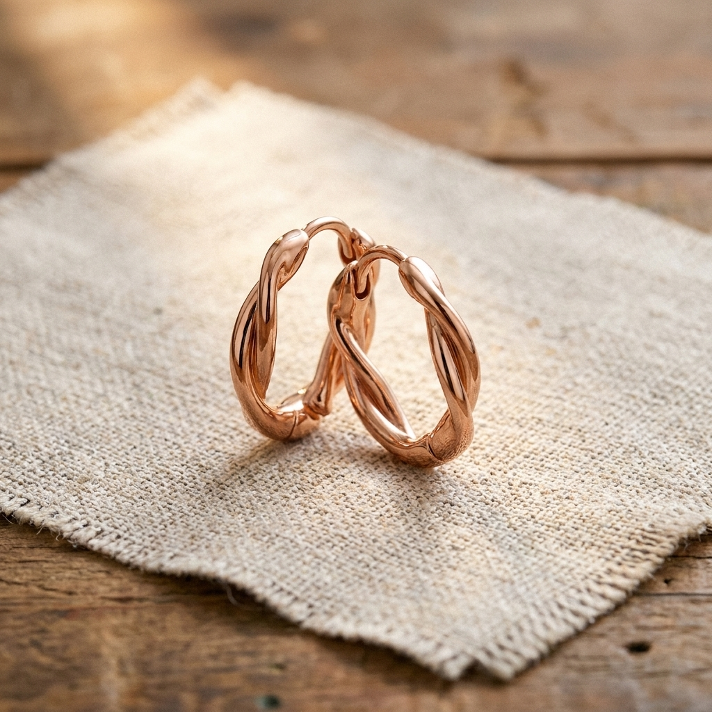 Boucles d'oreilles en cuivre Wren de Colette
