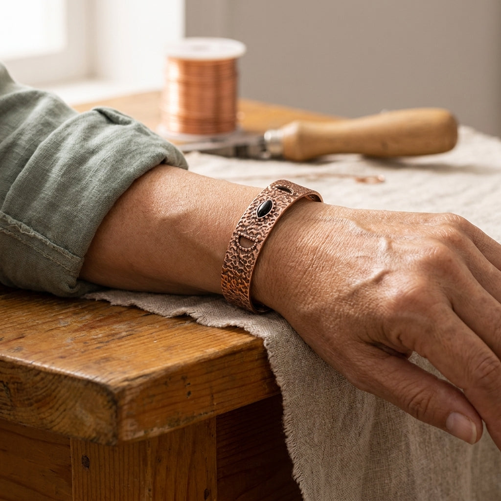 Bracelet en Cuivre Brume de Colette, photo 2