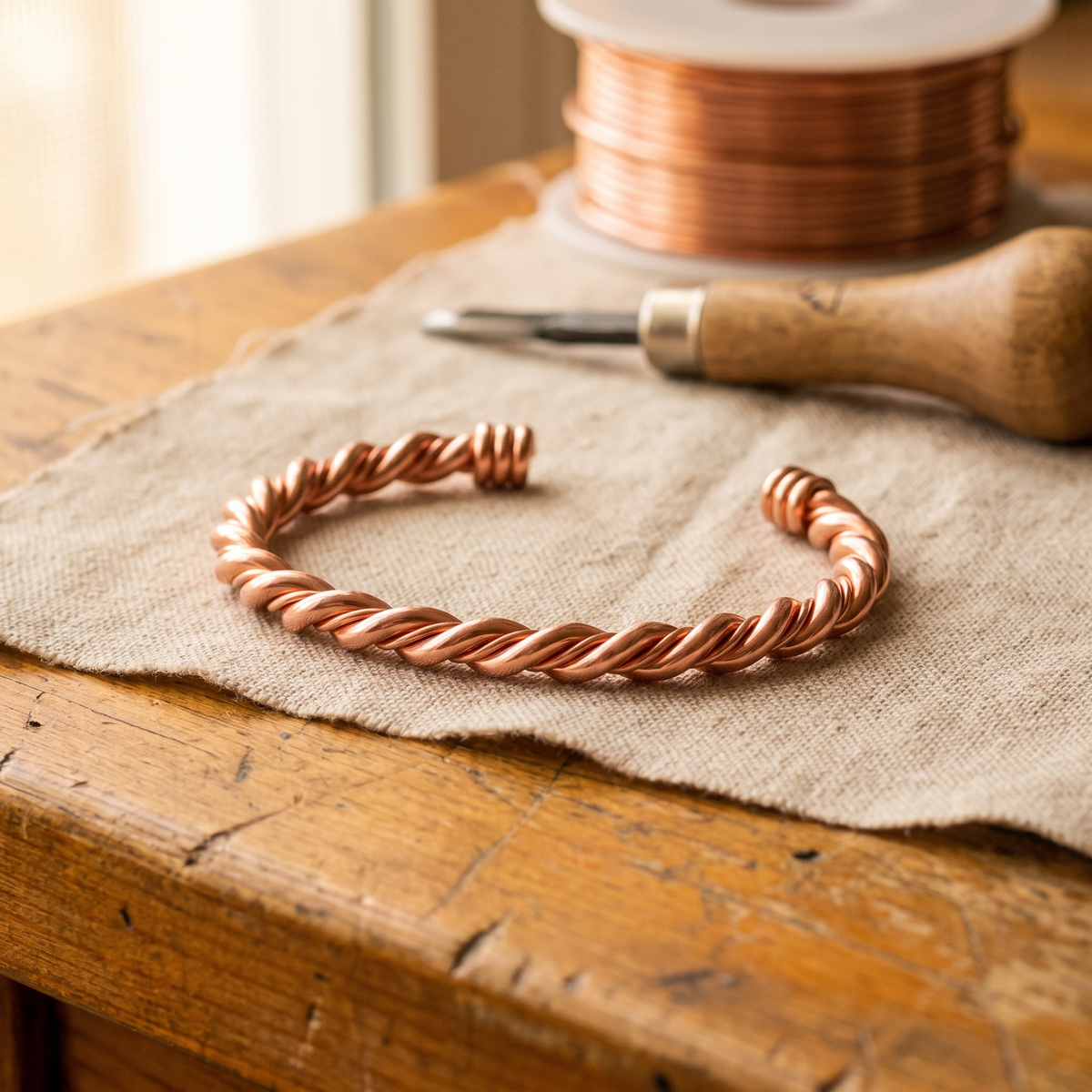 Bracelet en Cuivre Tensor de Colette, photo 1