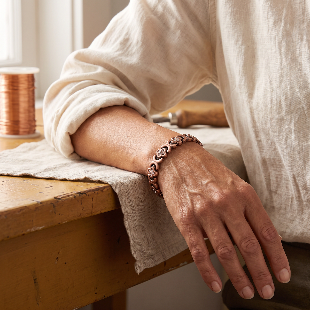 Bracelet en cuivre Keel de Colette, photo 2