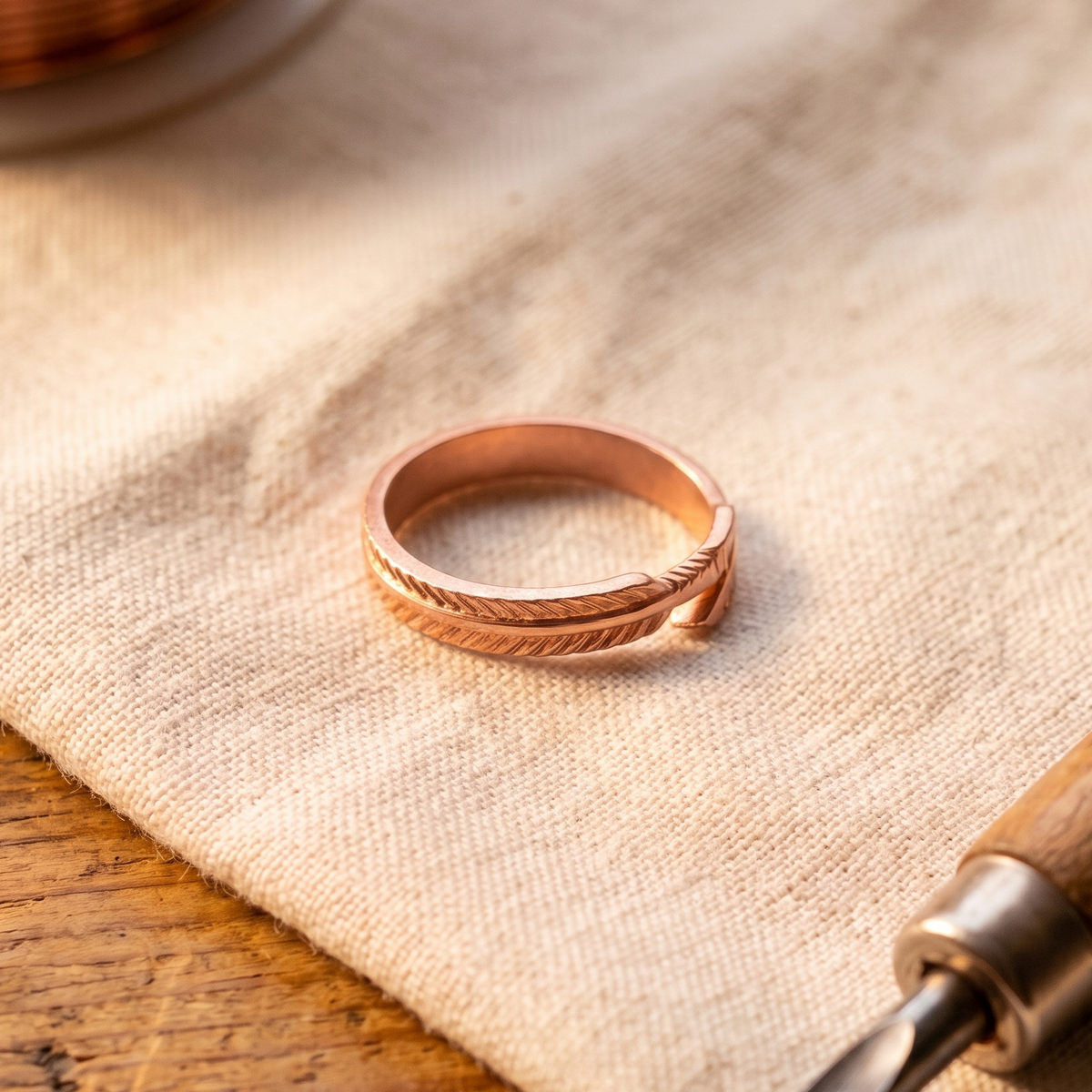 Bague en Cuivre Racine de Colette