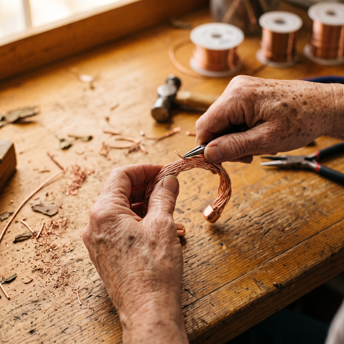Bracelet en cuivre Elm de Colette, photo 3