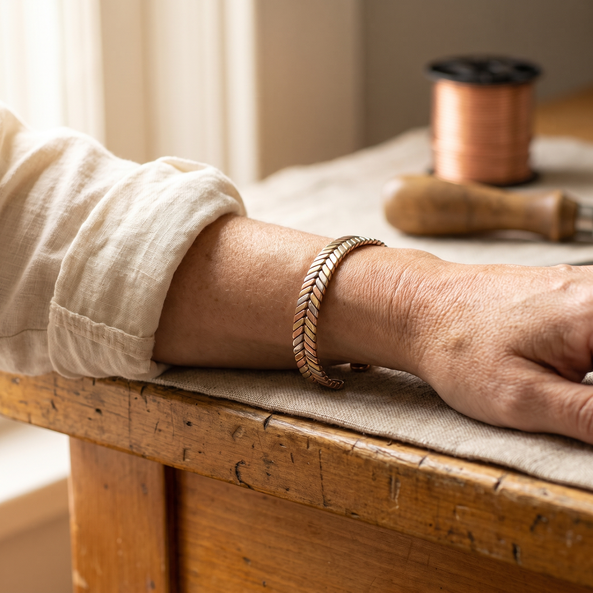 Bracelet en cuivre Copse de Colette, photo 2