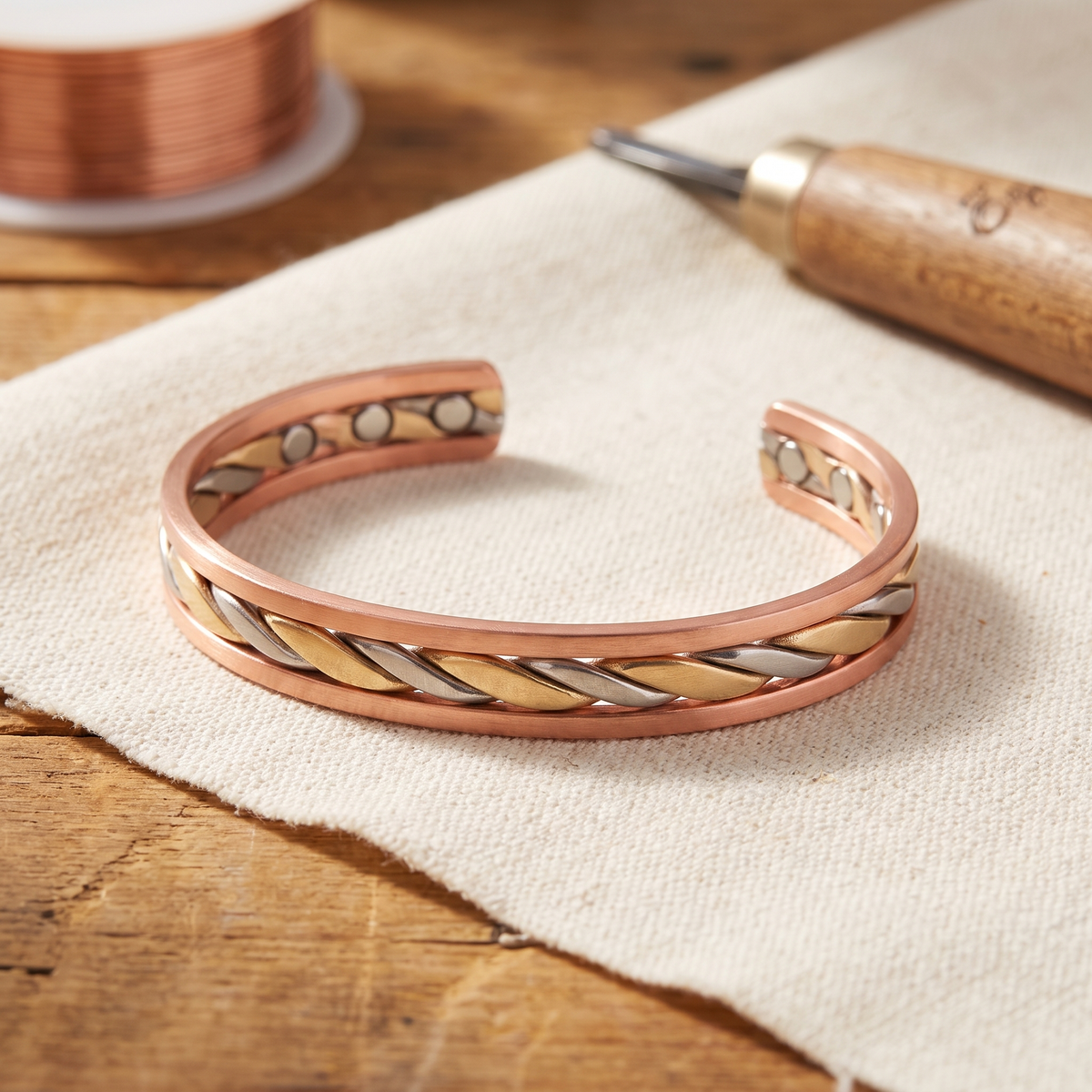 Bracelet en Cuivre Bud de Colette, photo 1