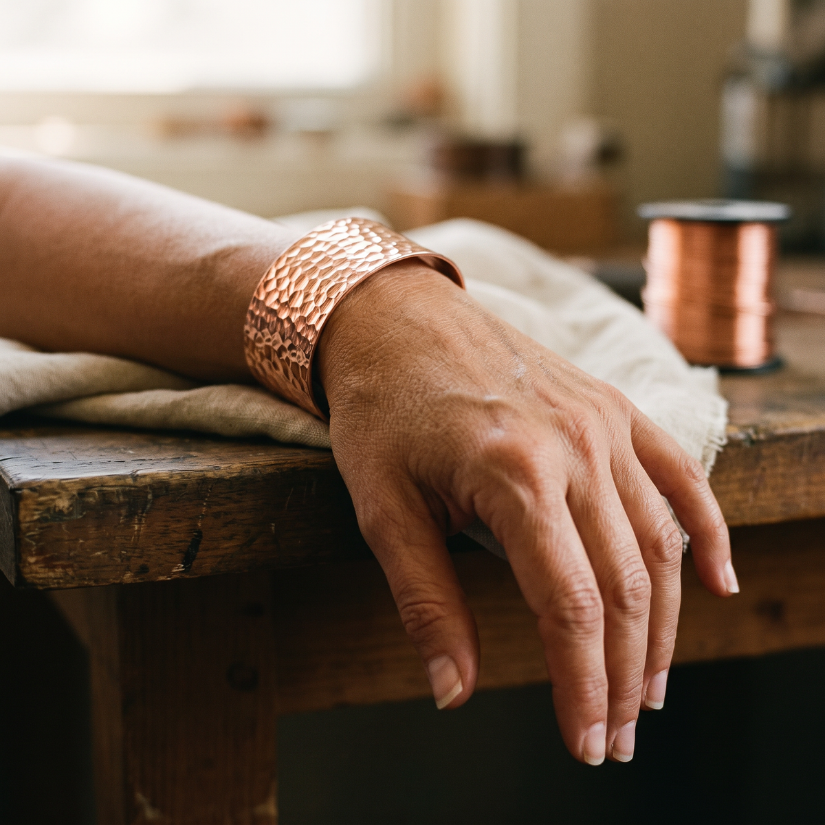 Bracelet en cuivre Forge de Colette, photo 2