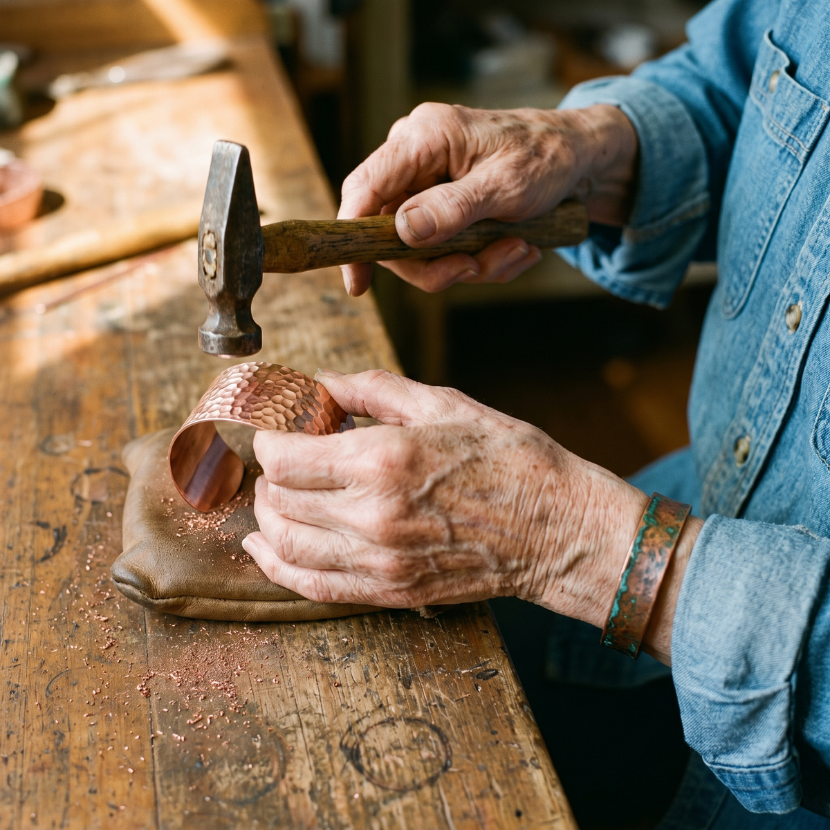 Bracelet en cuivre Forge de Colette, photo 4