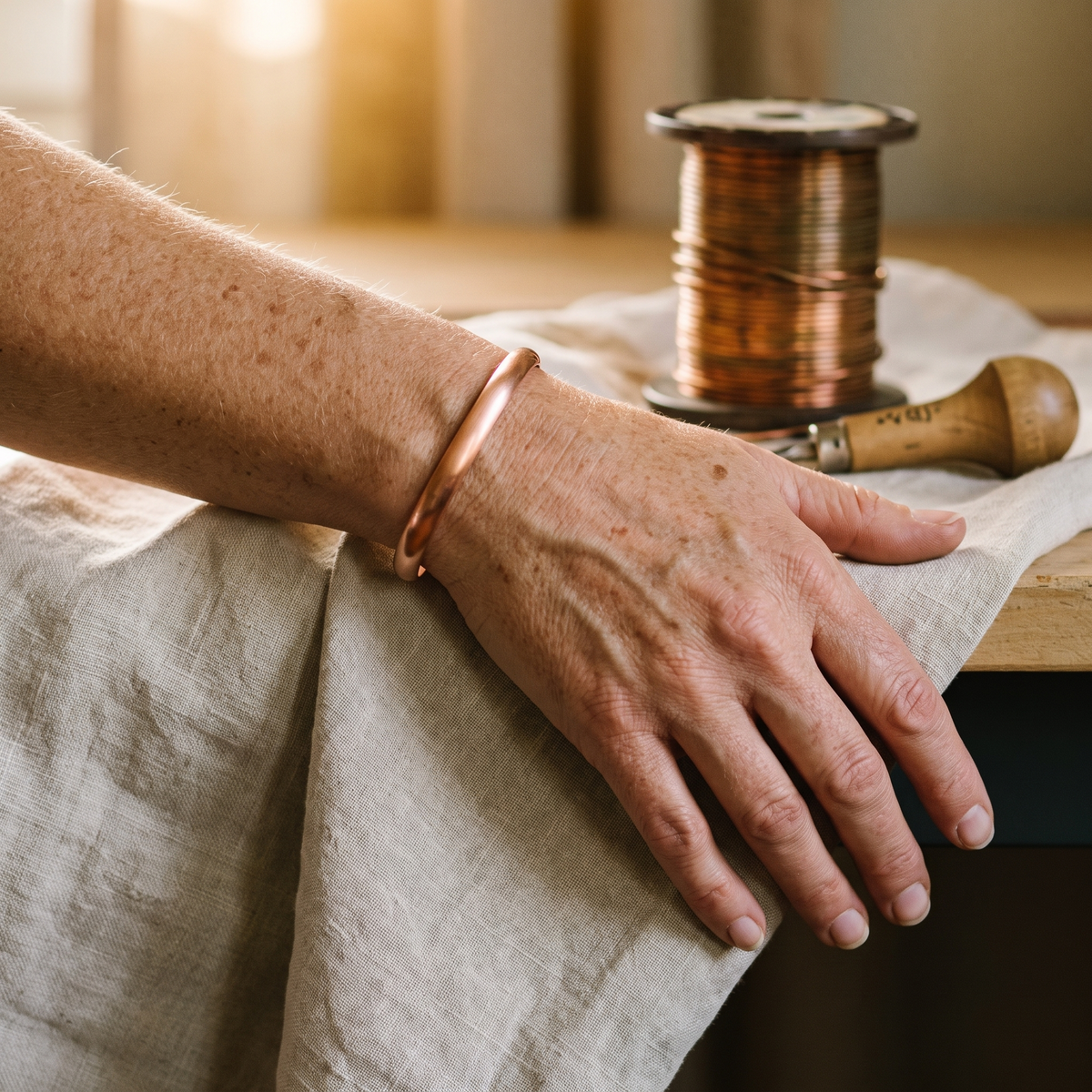Bracelet en Cuivre Flow de Colette, photo 2